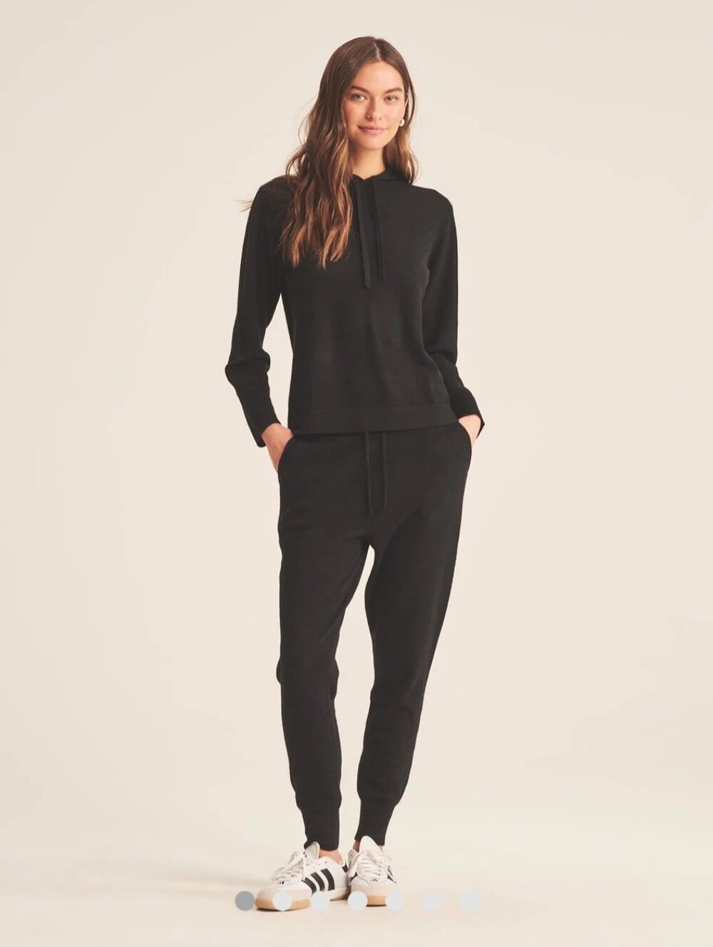 NAADAM 100% Cashmere Hoodie Jogger Set Black Size M Lounge Set